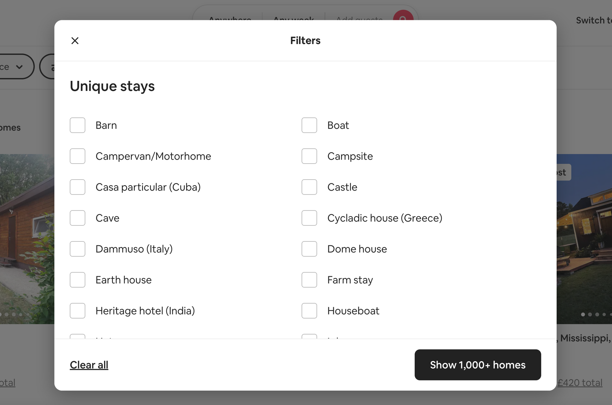Activate Airbnb Uniques stays